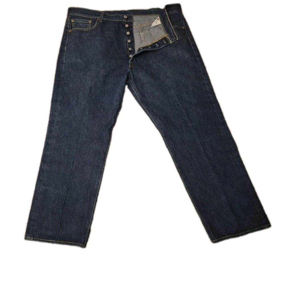 Levi's 501 Mens Jeans Blue 36x30 Straight Leg Regular Fit Button-Fly 42/30